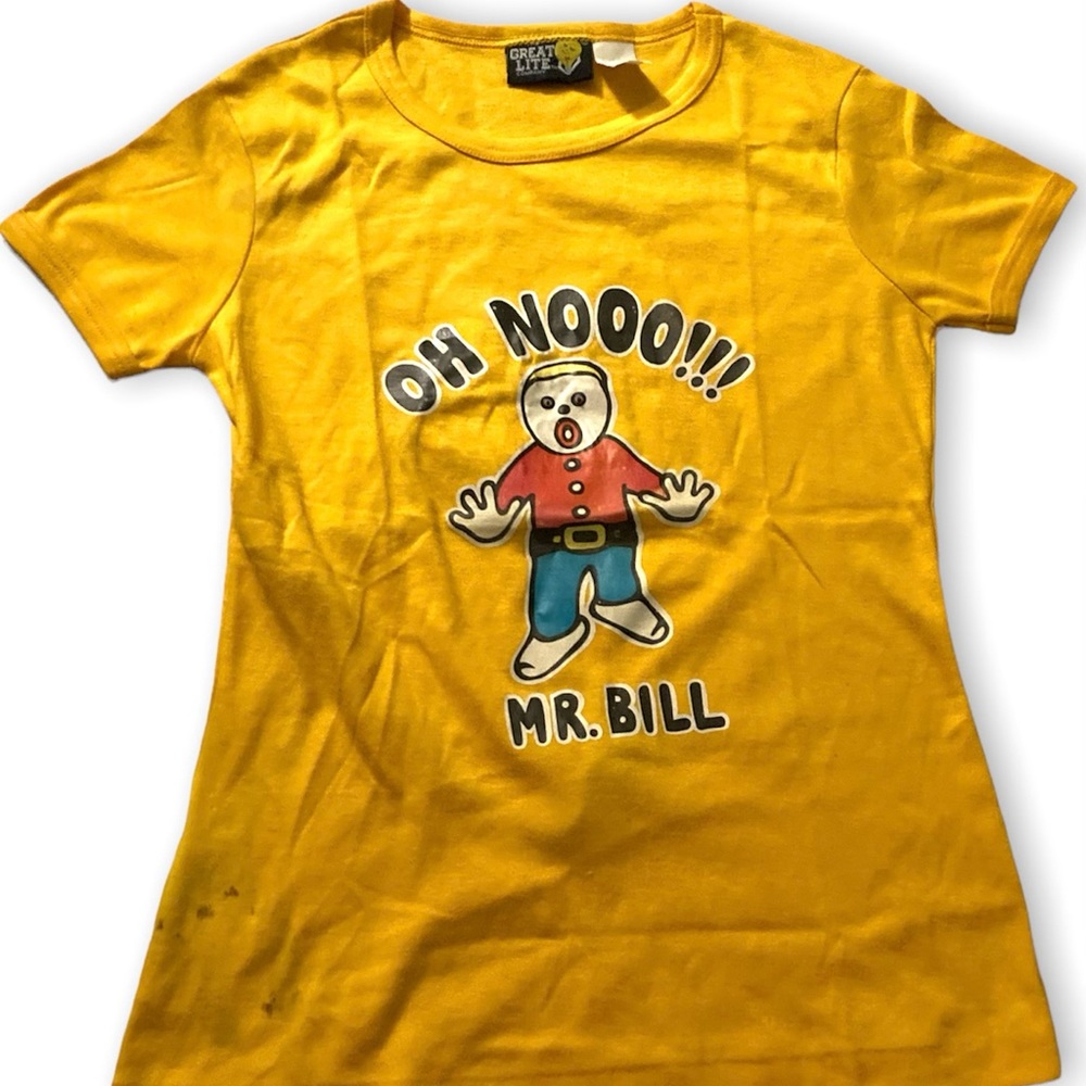 RARE! OH NO! Mr. Bill Vintage 70’s Tee Stains On The Front And The Back